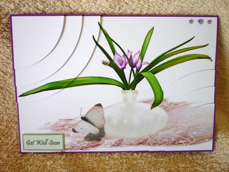Beautiful Butterfly & Flower 2 Corner Stacker by Michelle Chivers