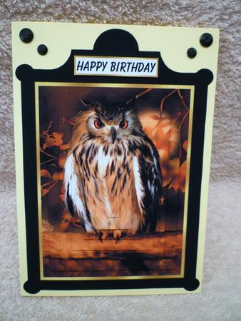 Owl Be Back Oblong Pyramage by Michelle Chivers