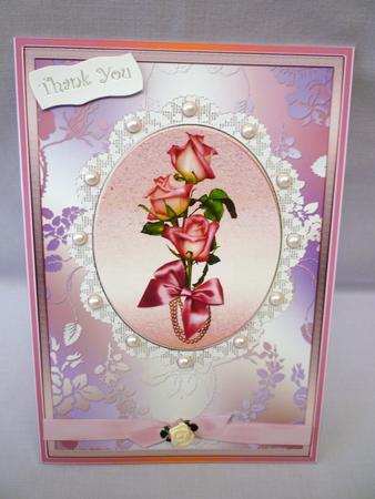 A4 Framed Rose Spray by Michelle Chivers
