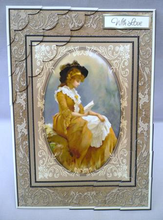 At Peace Vintage Lady Deckle Edge Stacker by Michelle Chivers