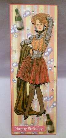 Party Time Large Dl Card Front by Michelle Chivers