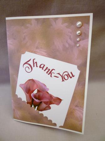 A6 Thank-you Card with Insert by Michelle Chivers