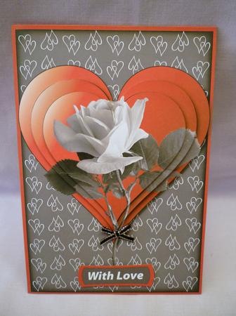 Romantic White Rose Pyramid by Michelle Chivers