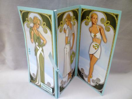 Perfect Peridot Vintage Ladies Panels or Toppers by Michelle Chivers