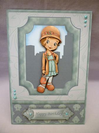 20's Style Cute Shopper Topper & Decoupage by Michelle Chivers