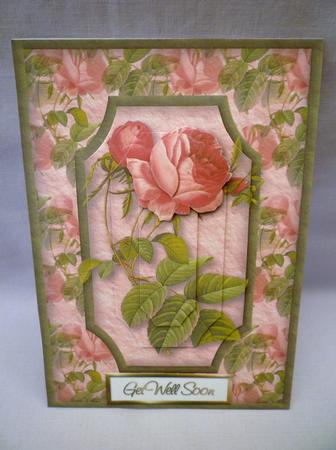 Pink Roses Quick Card by Michelle Chivers