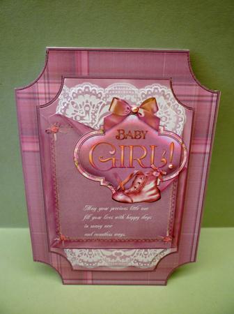 Baby Girl Plaque by Michelle Chivers