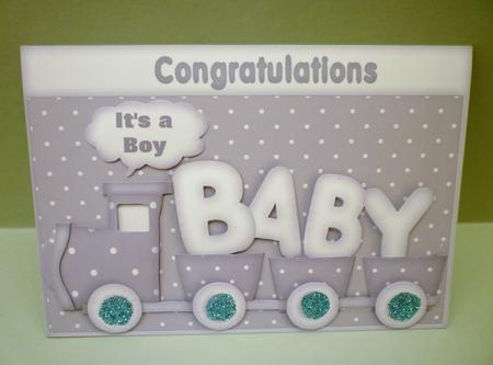 Polka Dot Baby Trainboy by Michelle Chivers