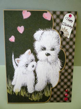 Scalloped Westies by Michelle Chivers