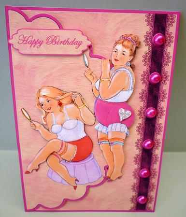Ladies Night Envelope Card by Michelle Chivers