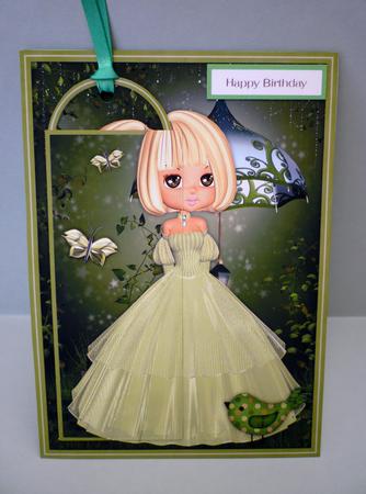 Mint Shimmers - Bookmark Pocket Card by Michelle Chivers