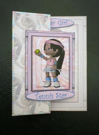 Tennis Star Pink Fold Back by Michelle Chivers