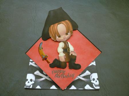 Little Pirate Pop Up Spring Card by Michelle Chivers