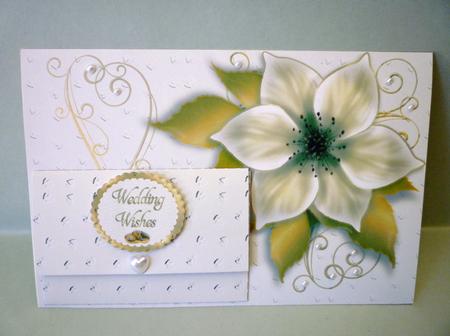 Gold Wedding Gift Pocket Card by Michelle Chivers