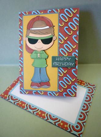 Cool Boy Internal Window Card Kit by Michelle Chivers