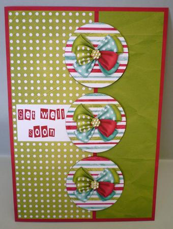 Green Polka - Get Well Soon Card by Michelle Chivers