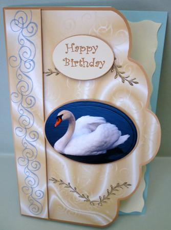 Swan Scalloped Pyramid by Michelle Chivers