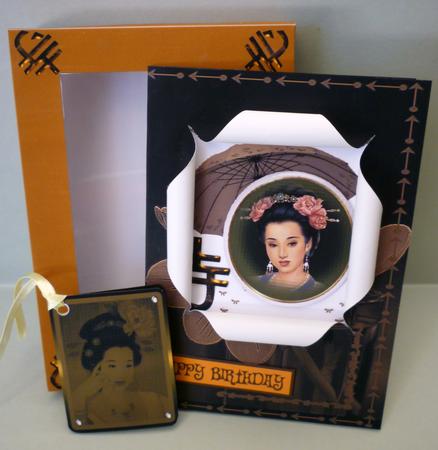 Open Front Oriental Card by Michelle Chivers