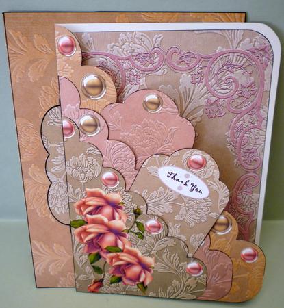 Vintage Roses Scalloped Tag Card Kit by Michelle Chivers