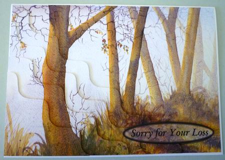 Beside the Lake Wavy Corner Stacker Topper Sympathy Card by Michelle Chivers