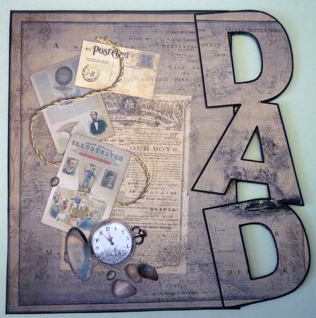 Vintage Dad Over the Edge Card by Michelle Chivers