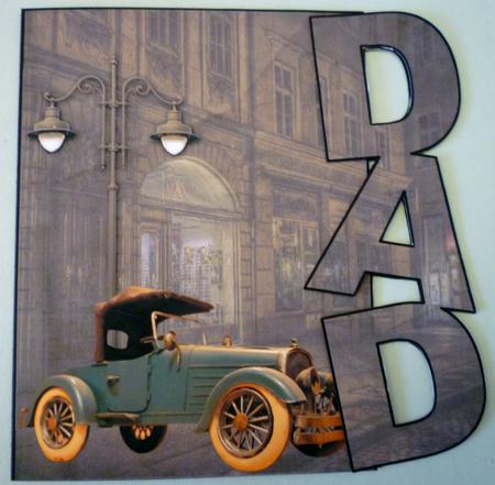Vintage Automobile Dad Over the Edge Card by Michelle Chivers