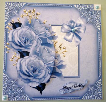 8x8 Blue Roses by Michelle Chivers