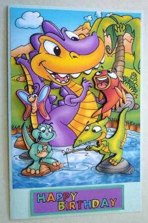 Dino Birthday Age Card by Michelle Chivers