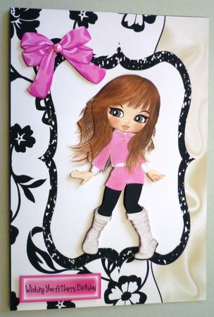 Bright Eyes! Birthday Girl, on a Wavy Edge by Michelle Chivers