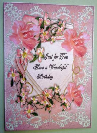 Pink Flowers Teardrop Pryamage by Michelle Chivers