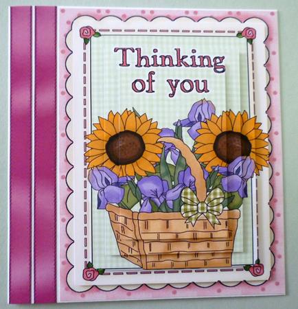 Sunflowers & Iris's in a Basket, Thinking of You, Pyramids by Michelle Chivers