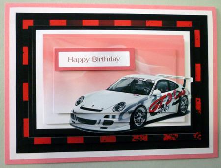 Sport White Porsche Pyramid by Michelle Chivers