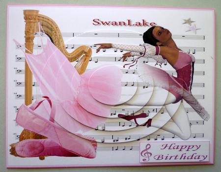 Swan Lake Ballet Oval Pyramage by Michelle Chivers