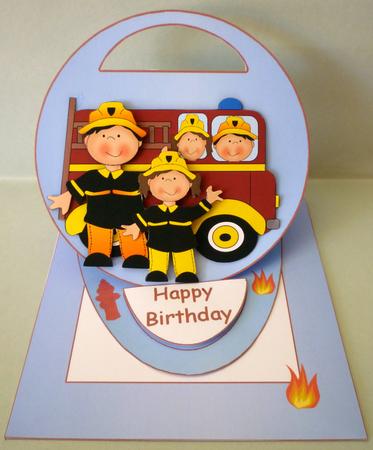 Fireman Steve Oval Cut Out Easel Kit by Michelle Chivers