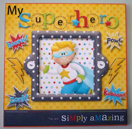 My Superhero You Are Simply Amazing Photo Card Front by Michelle Chivers