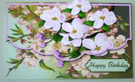 Apple Blossom - Envelope Card by Michelle Chivers