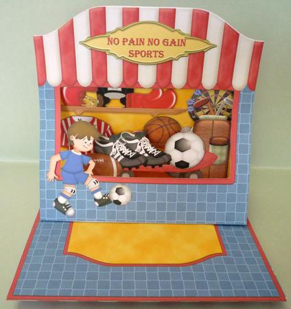 3D Sports Shop Card Kit by Michelle Chivers