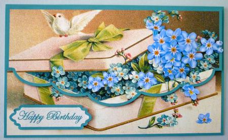 Forget-me-not - Envelope Card by Michelle Chivers