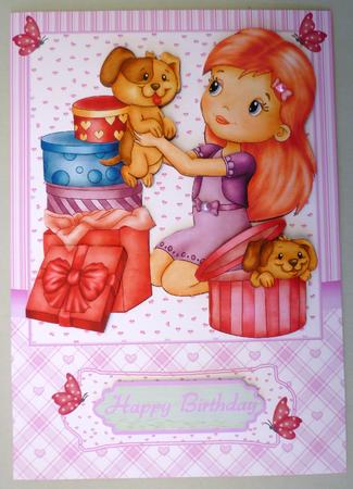 Puppies Hiding in Birthday Gift Boxes by Michelle Chivers