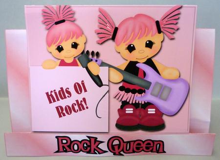 Rock Girls Column Fold Card by Michelle Chivers