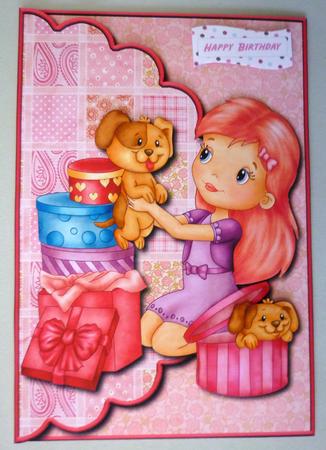 Look What I Got Envelope Card with Decoupage by Michelle Chivers