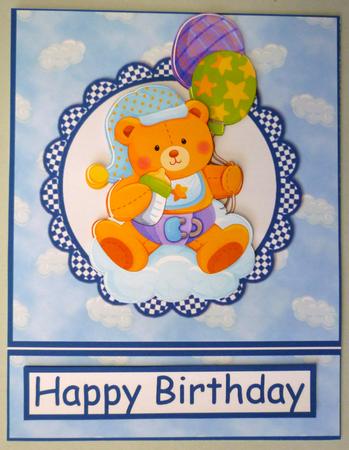 Grandson Birthday Bear by Michelle Chivers