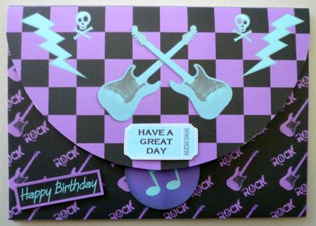 Rock & Roll Gift Envelope Card Kit by Michelle Chivers