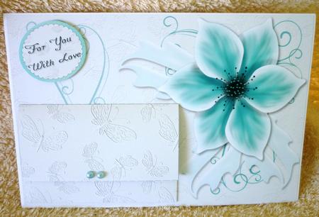 Pretty Flower Gift Pocket Card by Michelle Chivers