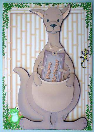 Kangaroo Greetings by Michelle Chivers