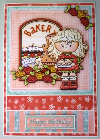 Cloey at the Bakers Topper & Decoupage by Michelle Chivers