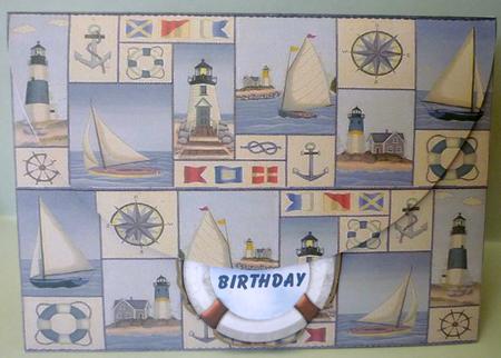 Nautical A5 Gift Envelope Card Kit by Michelle Chivers