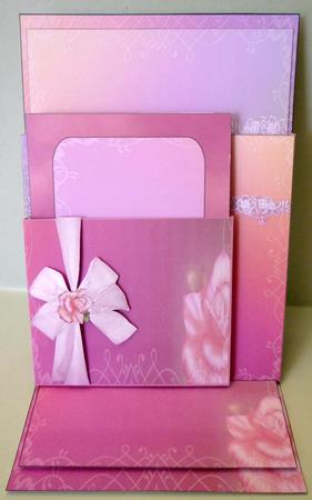 Pink Rose Easel Staionery Kit by Michelle Chivers