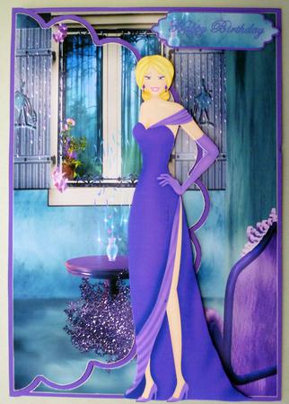 Fantasy Elegance in Purple by Michelle Chivers