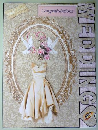 Beautiful Wedding Over the Edge Card by Michelle Chivers